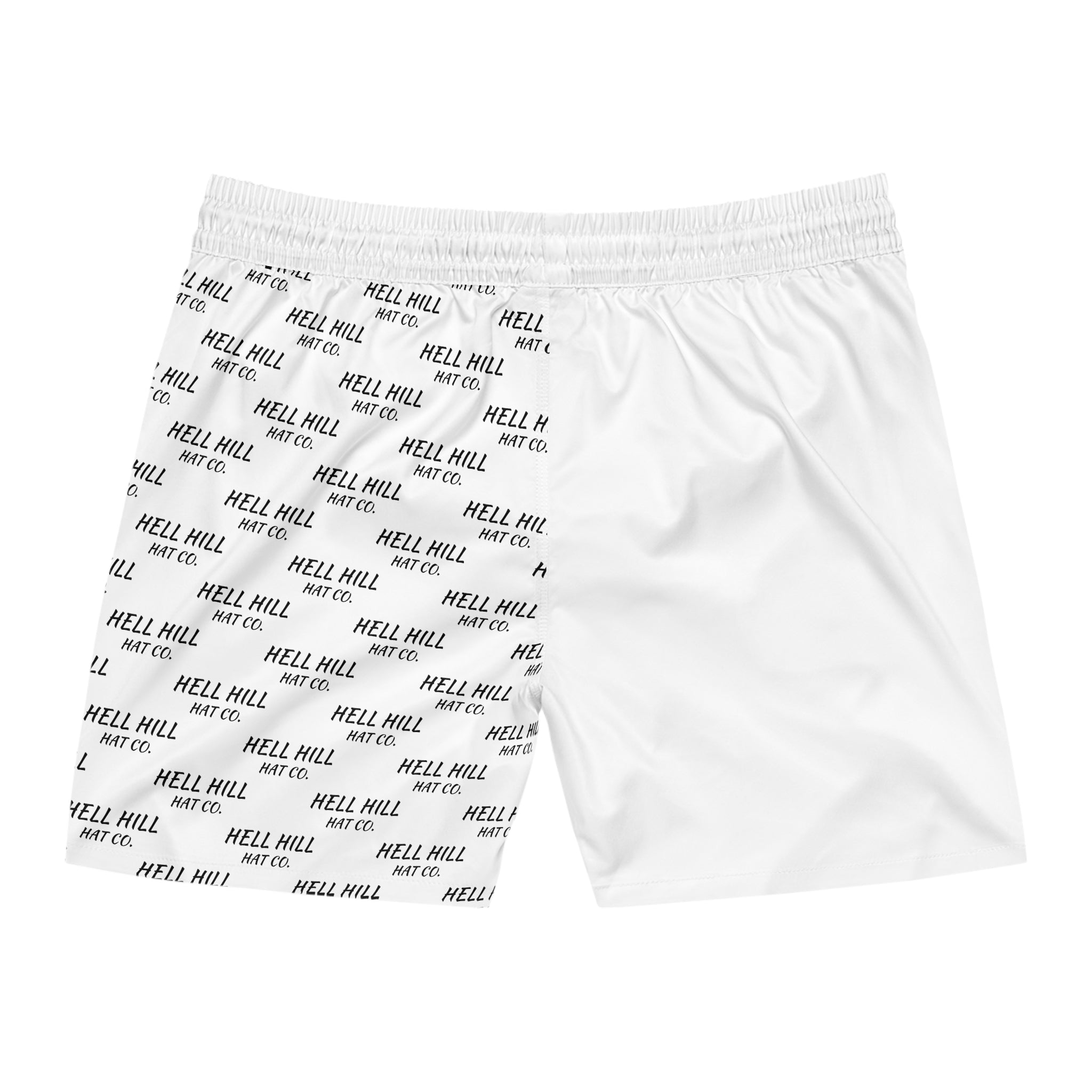 Men's Mid-Length Swim Shorts (White)