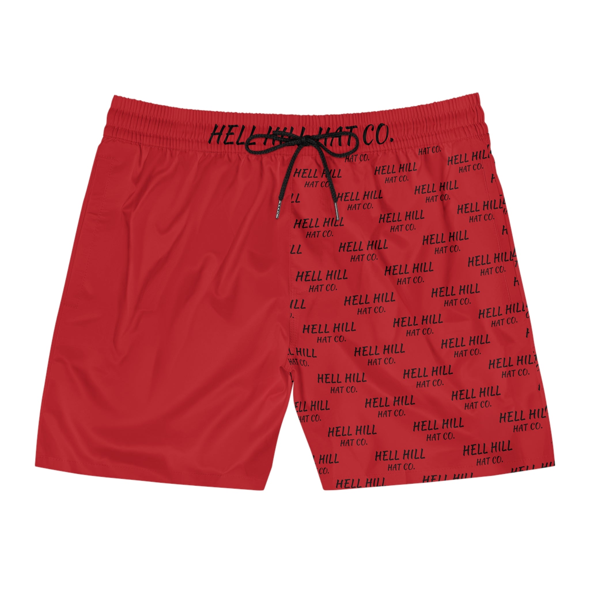Men's Mid-Length Swim Shorts (Red)