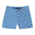 Men's Mid-Length Swim Shorts (Blue)