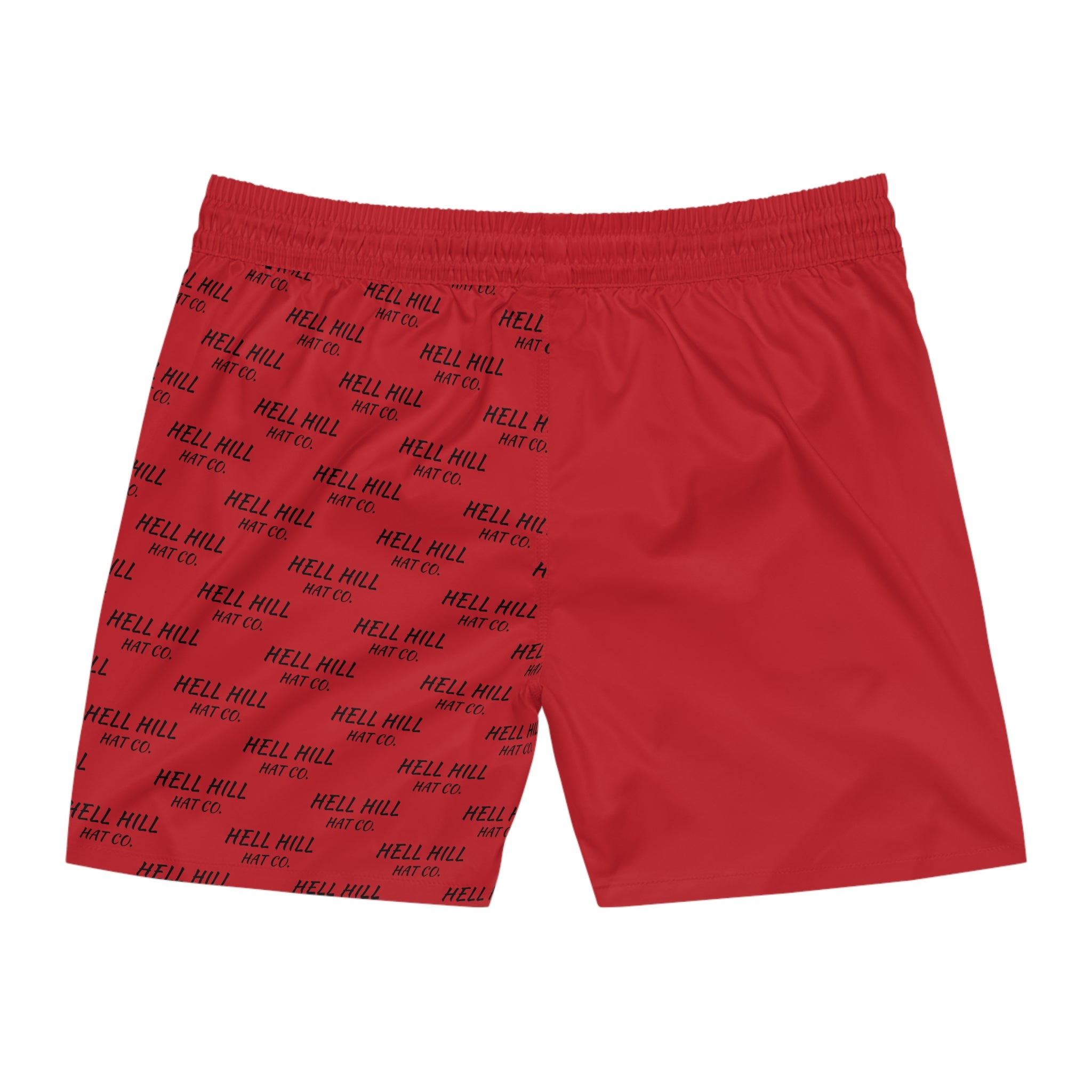 Men's Mid-Length Swim Shorts (Red)